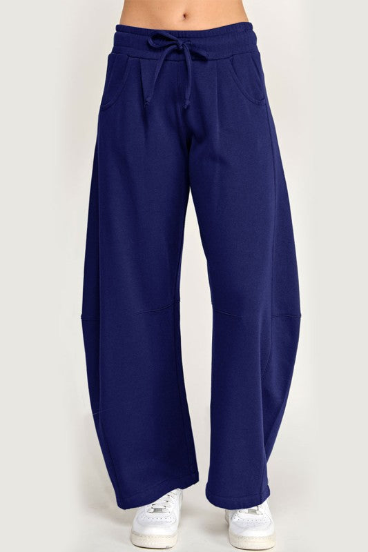 Reflex Deep Navy Baggy Barrel Sweatpants