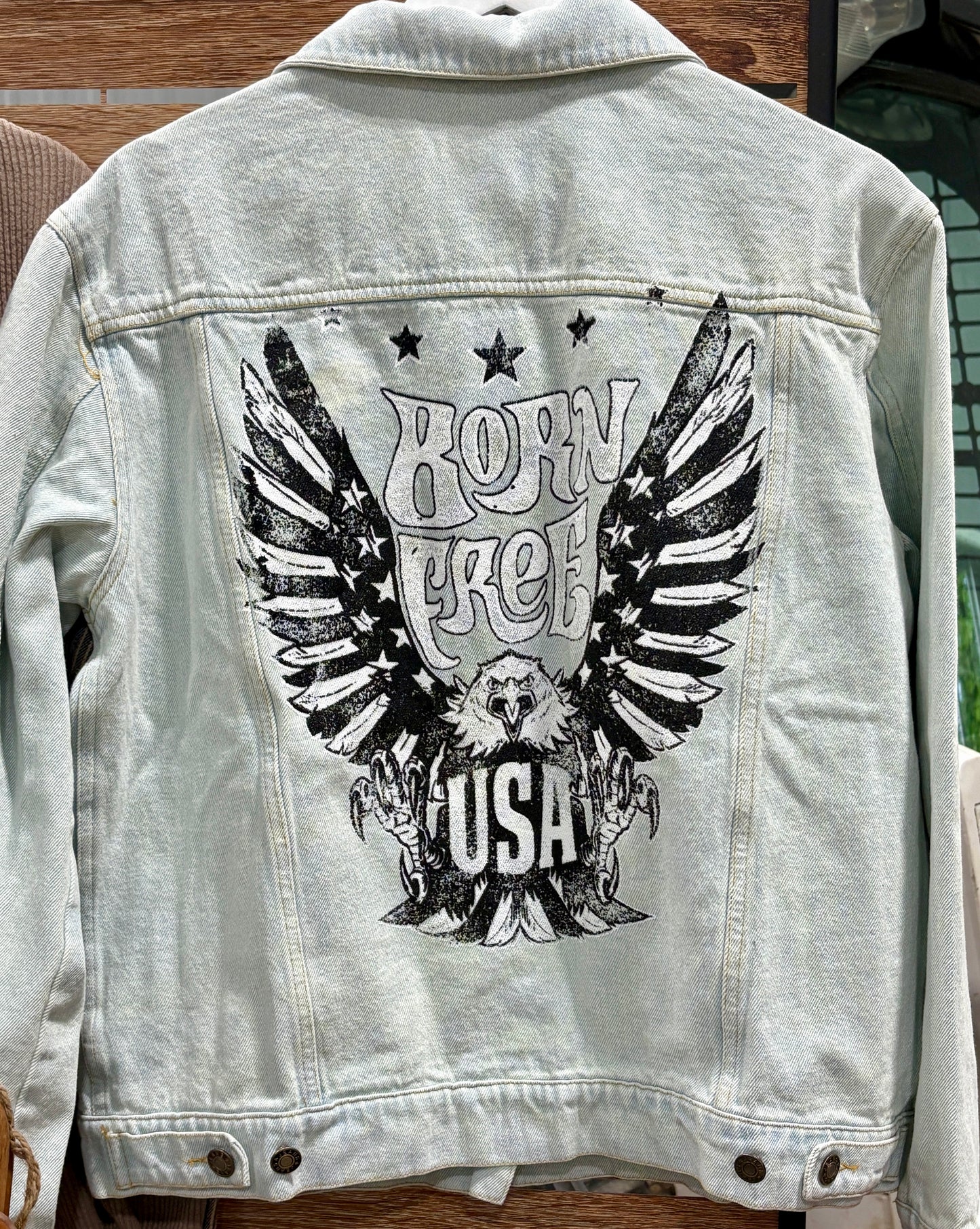 Born Free Usa Boyfriend Denim Jacket