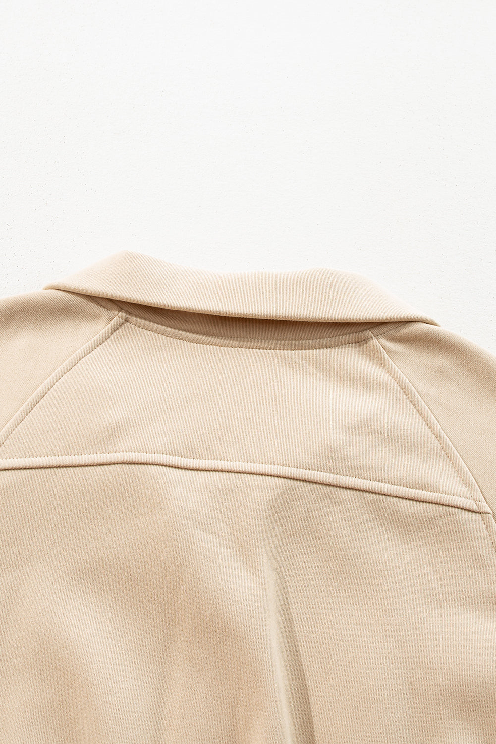 Bonbon Fleece Lined Zip Up Stand Collar Thumbhole Sleeve Sweatshirt