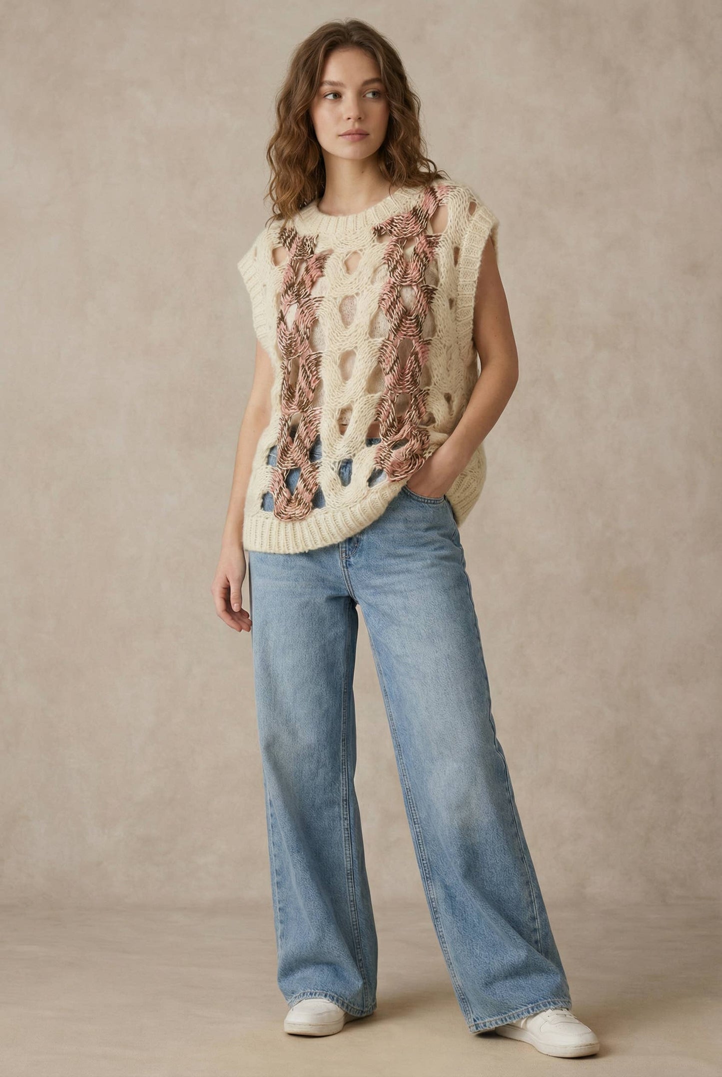Crochet Knit Top