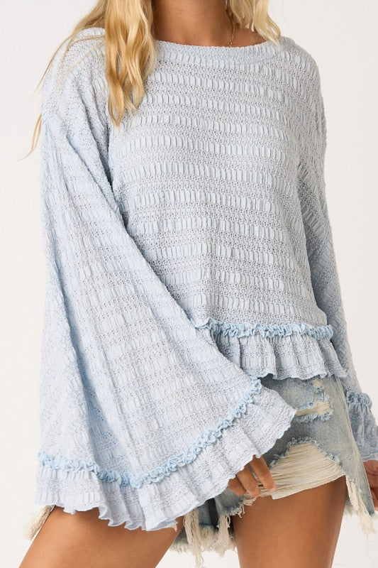 Sky Blue Poncho
