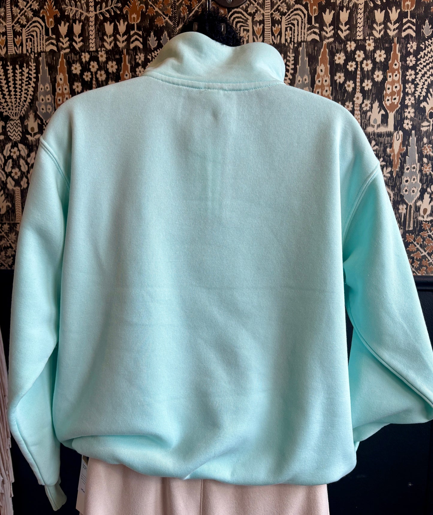 Ice Fall Heather Half Zip Mock Neck Pullover