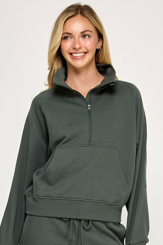 Reflex Half Zip with Thumbholes