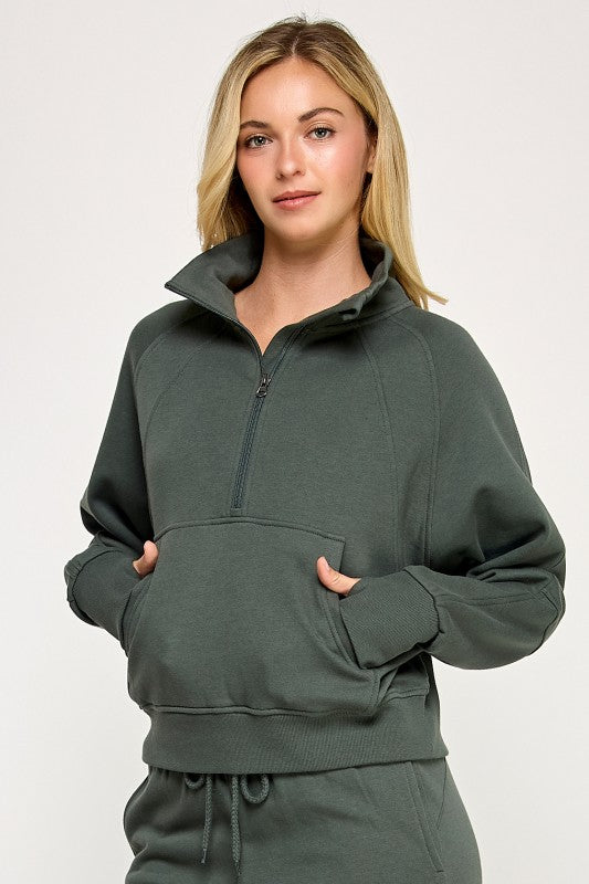 Reflex Half Zip with Thumbholes