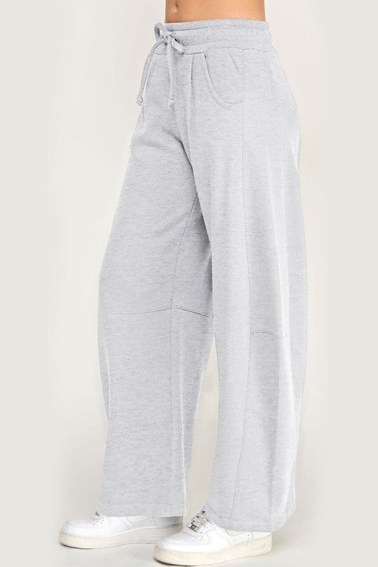 Ice Grey Baggy Barrel Sweatpants