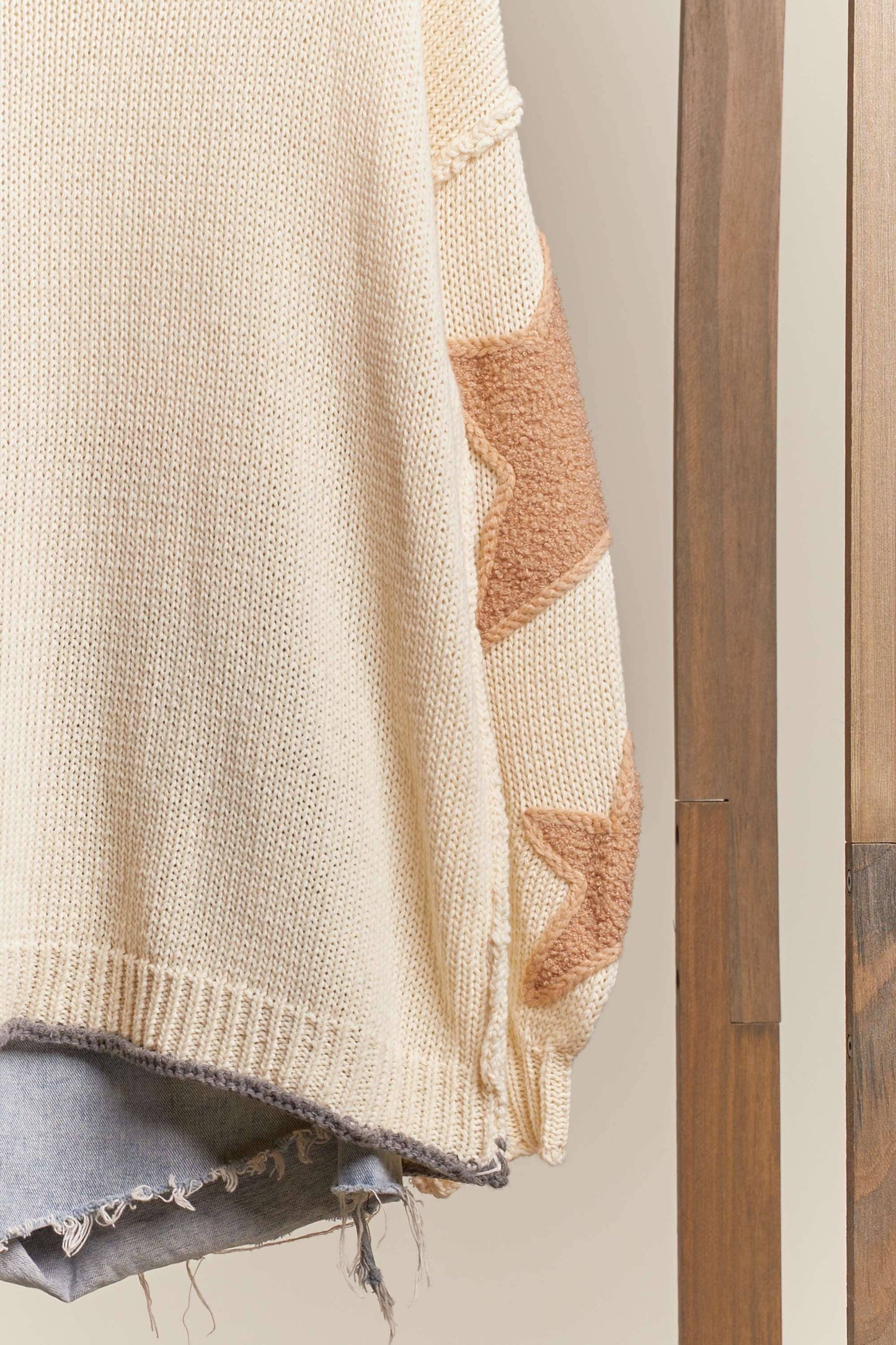Star Sleeve Sweater