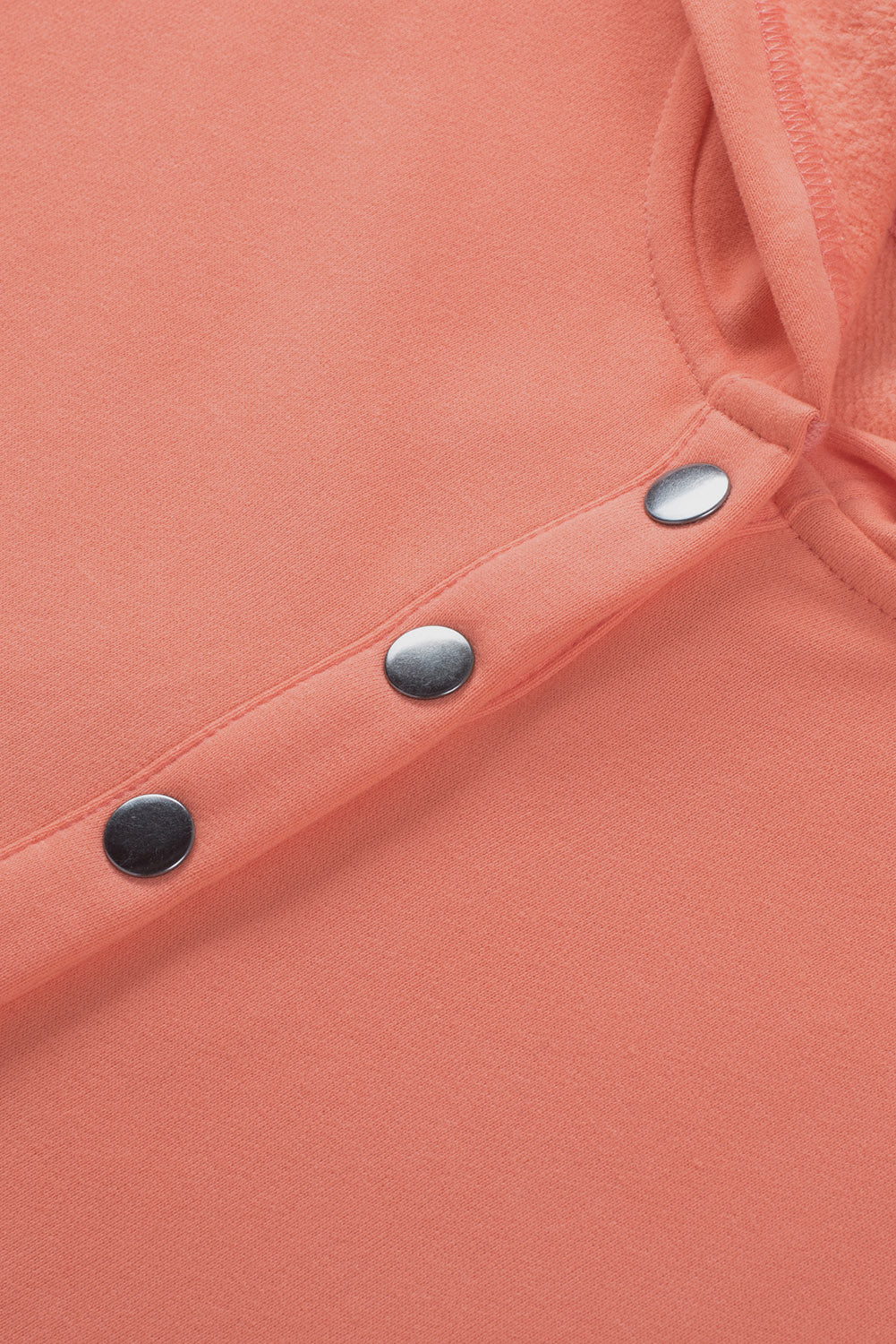 Gray Batwing Sleeve Pocketed Henley Hoodie