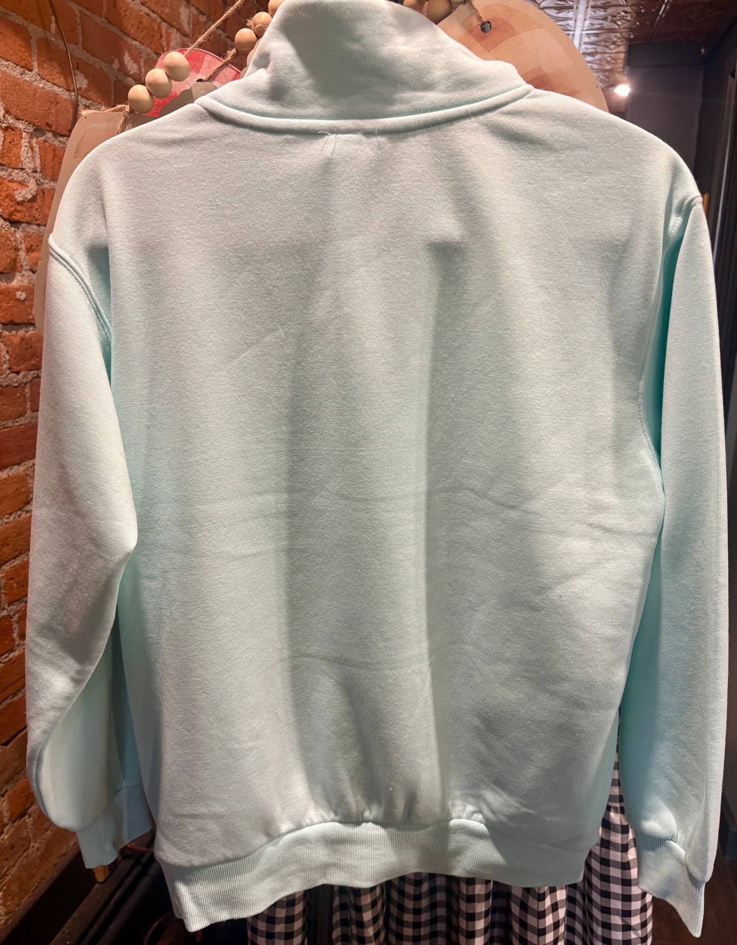 Ice Fall Heather Half Zip Mock Neck Pullover