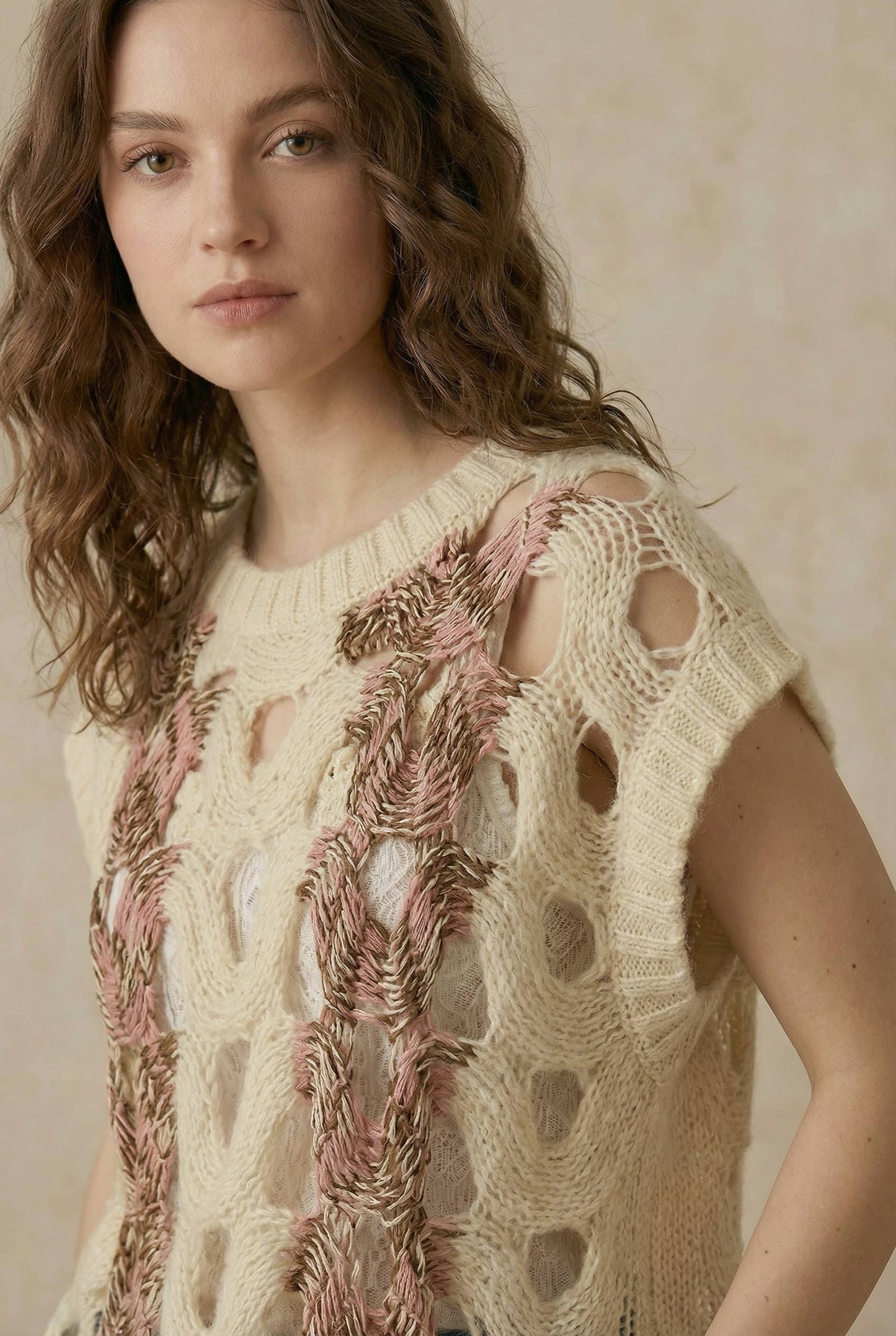 Crochet Knit Top