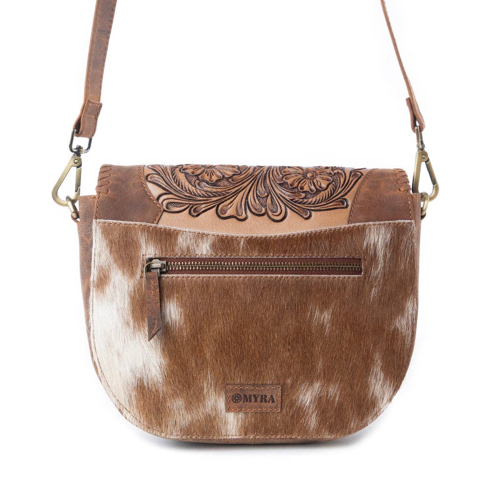 Myra Bronco Ridge Handtooled Bag in Canyon Tan: Canyon Tan