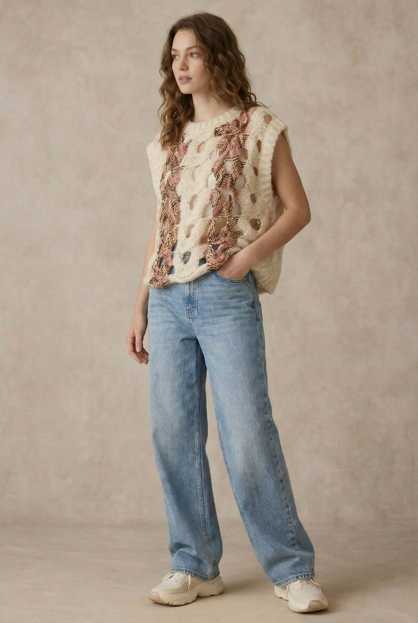 Crochet Knit Top