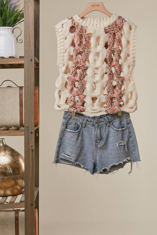 Crochet Knit Top