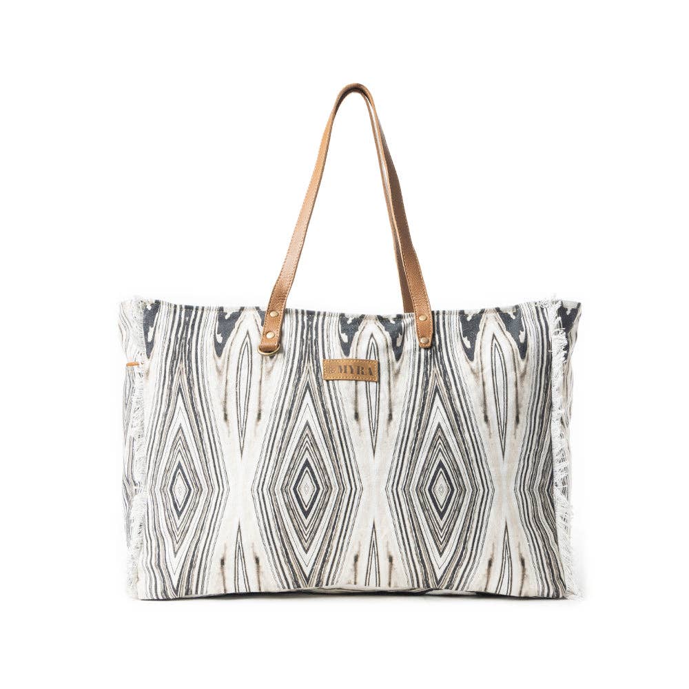Tribal Spirit Adventure Weekender Bag In Off White: Single