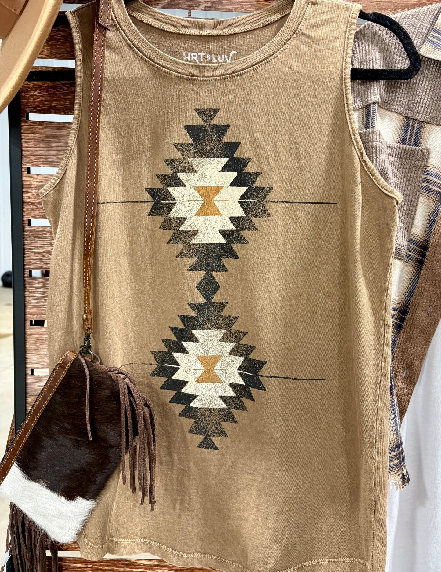 Vintage Aztec Mineral Graphic Tank Top