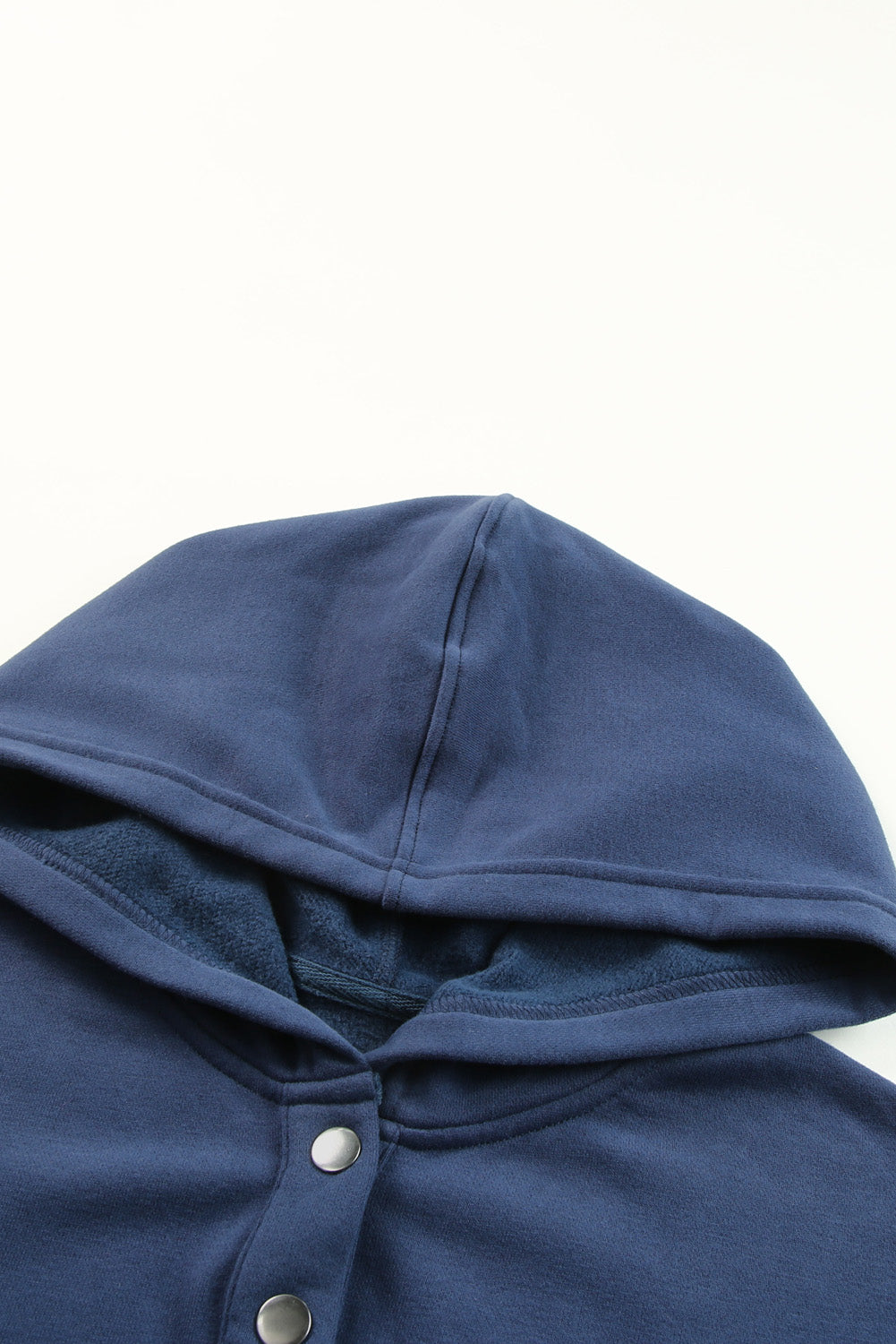 Gray Batwing Sleeve Pocketed Henley Hoodie