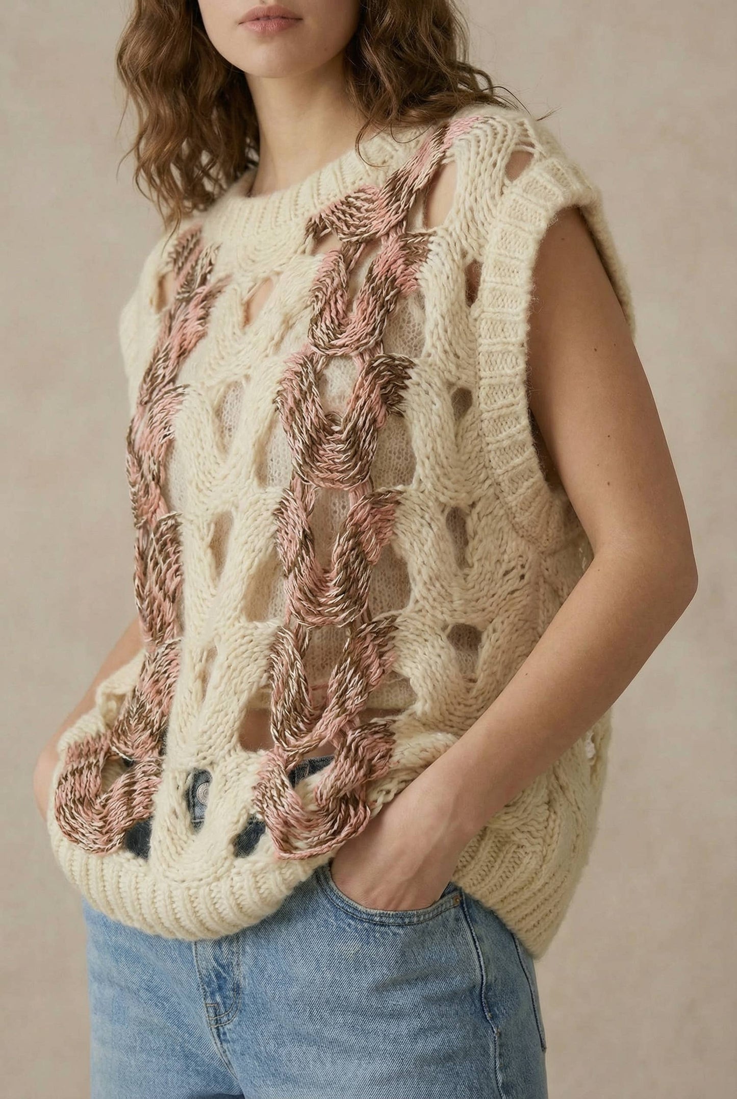 Crochet Knit Top
