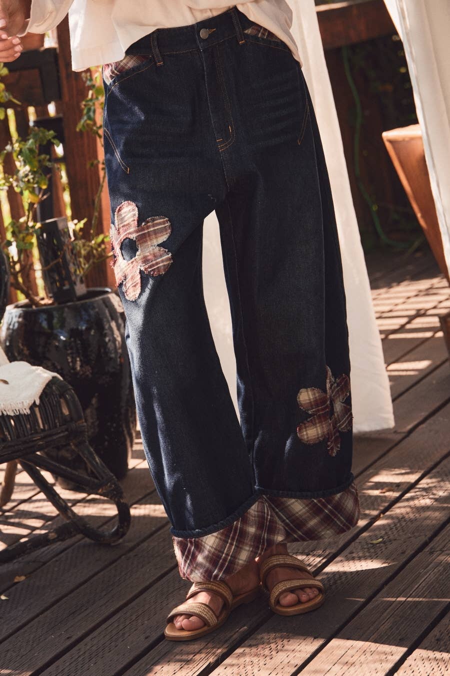 Floral Flannel Jean