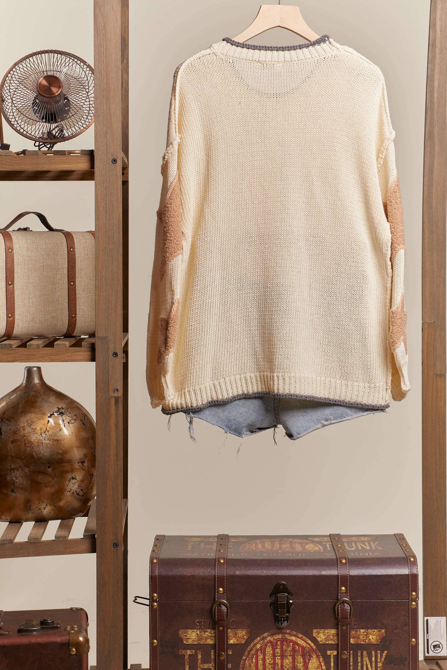 Star Sleeve Sweater
