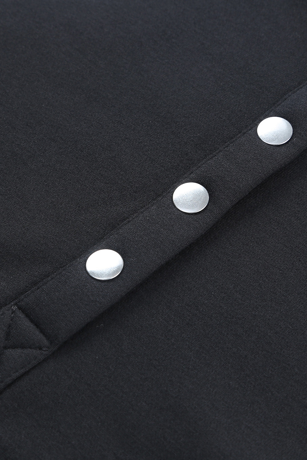 Gray Batwing Sleeve Pocketed Henley Hoodie