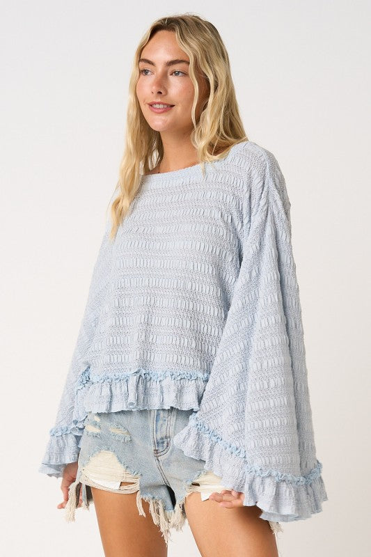 Sky Blue Poncho